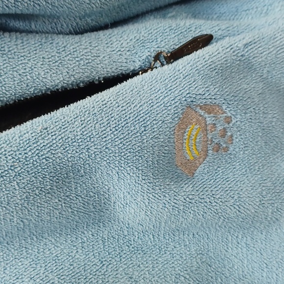 Bluw Fleece Faux Fur fuzzy soft Velour hoodie coat jacket med Mountain Hard Ware - Picture 6 of 15